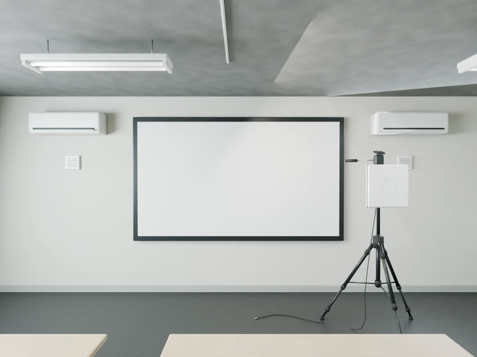 The antenna deployment and teaching wall